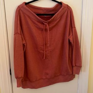 Aerie off the shoulder oversized sweatshirt size S